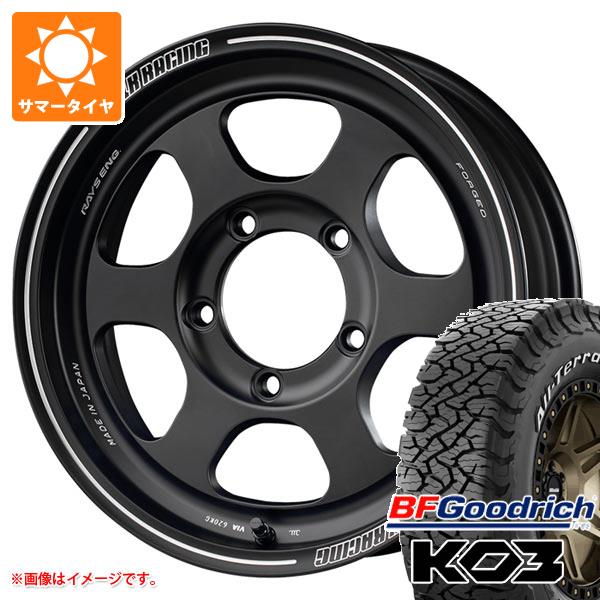 【タイヤ交換対象】スズキ ジムニーノマド JC74W用 サマータイヤ BFグッドリッチ オールテレーンT/A KO3 LT215/70R16 100/97S ホワイトレター レイズ ボルクレーシング TE37XT FOR J 6.0-16 タイヤホイール4本セット