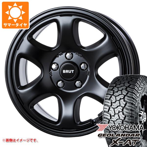 【タイヤ交換対象】5本セット ジープ ラングラー JK/JL系用 サマータイヤ ヨコハマ ジオランダー X-AT G016 LT285/70R17 121/118Q ブラックレター ブルート BR-44 タイヤホイール5本セット