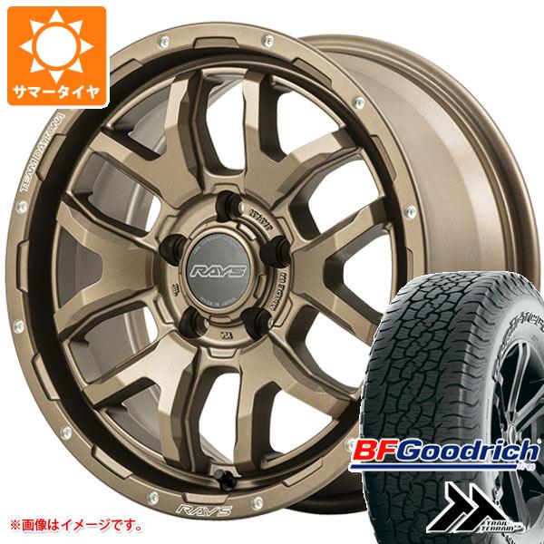 【タイヤ交換対象】サマータイヤ 225/60R17 99H BFグッドリッチ トレールテレーンT/A ブラックレター レイズ デイトナ F6 ブースト 7.0-17 タイヤホイール4本セット