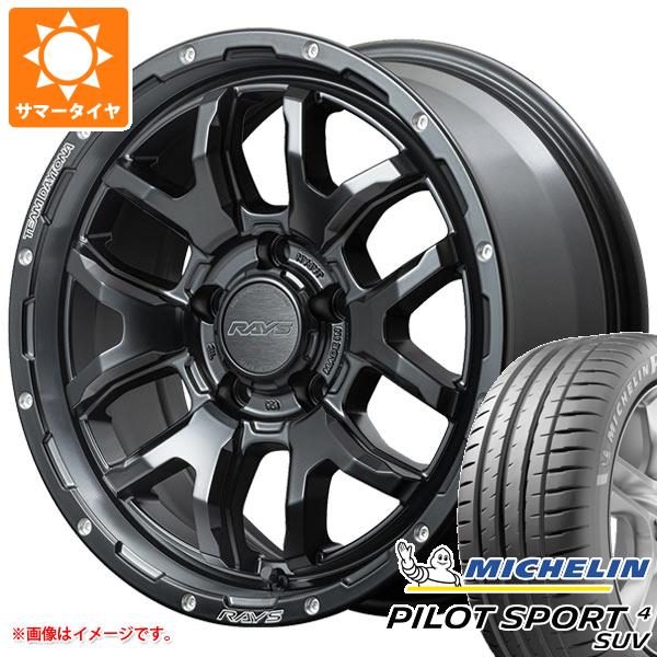 【タイヤ交換対象】サマータイヤ 225/65R17 106V XL ミシュラン パイロットスポーツ4 SUV レイズ デイトナ F6 ブースト 7.0-17 タイヤホイール4本セット