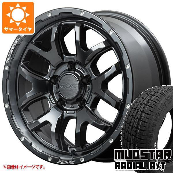 【タイヤ交換対象】T31エクストレイル用 サマータイヤ マッドスター ラジアル A/T 215/65R16C 109/107L ホワイトレター レイズ デイトナ F6 ブースト 7.0-16 タイヤホイール4本セット