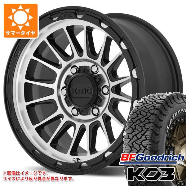 【タイヤ交換対象】5本セット FJクルーザー 10系用 サマータイヤ BFグッドリッチ オールテレーンT/A KO3 LT285/70R17 121/118S ホワイトレター KMC KM542 インパクト 8.0-17 タイヤホイール5本セット