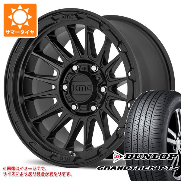 【タイヤ交換対象】トライトン LC2T用 サマータイヤ ダンロップ グラントレック PT5 265/65R17 112H KMC KM542 インパクト 8.0-17 タイヤホイール4本セット|タイヤ1番OFF-ROAD