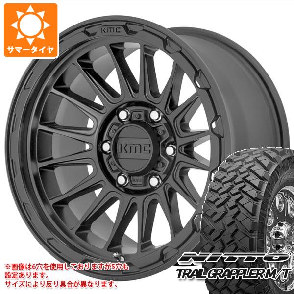 【タイヤ交換対象】サマータイヤ 265/70R17 121/118Q ニットー トレイルグラップラー M/T KMC KM542 インパクト 8.0-17 タイヤホイール4本セット｜タイヤ1番OFF-ROAD