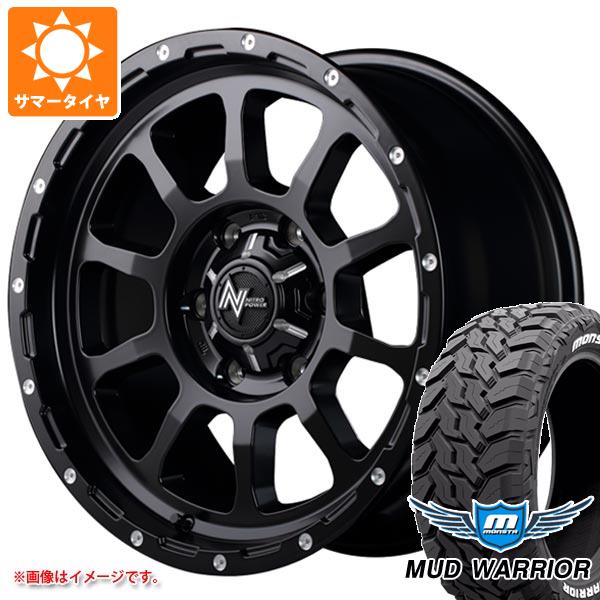 【タイヤ交換対象】トヨタ ハイエース 200系用 サマータイヤ モンスタ マッドウォーリアー LT215/70R16 107/105Q ホワイトレター ナイトロパワー M10 パーシング 6.5-16 タイヤホイール4本セット