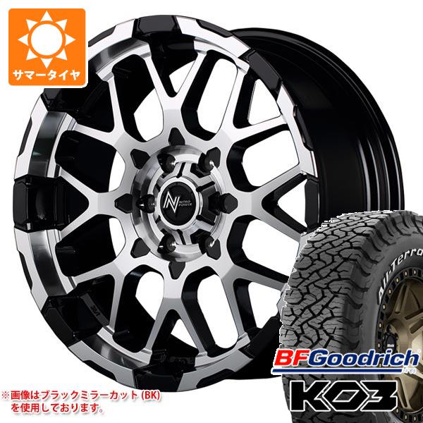 【タイヤ交換対象】トヨタ ランドクルーザー プラド 150系用 サマータイヤ BFグッドリッチ オールテレーンT/A KO3 LT265/70R17 118/115S ホワイトレター ナイトロパワー M28 バレット 8.0-17 タイヤホイール4本セット