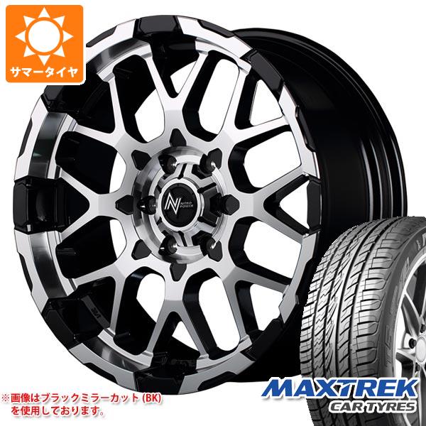 【タイヤ交換対象】サマータイヤ 275/55R20 117V XL マックストレック フォルティス T5 ナイトロパワー M28 バレット 8.5-20 タイヤホイール4本セット