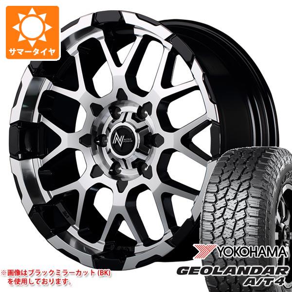 【タイヤ交換対象】5本セット トヨタ FJクルーザー 10系用 サマータイヤ ヨコハマ ジオランダー A/T4 G018 265/70R17 115T アウトラインホワイトレター ナイトロパワー M28 バレット 8.0-17 タイヤホイール5本セット