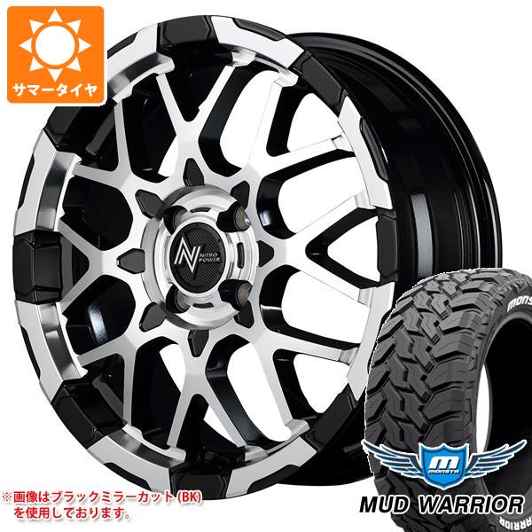 【タイヤ交換対象】トヨタ ライズ用 サマータイヤ モンスタ マッドウォーリアー LT215/70R16 107/105Q ホワイトレター ナイトロパワー M28 バレット 6.0-16 タイヤホイール4本セット
