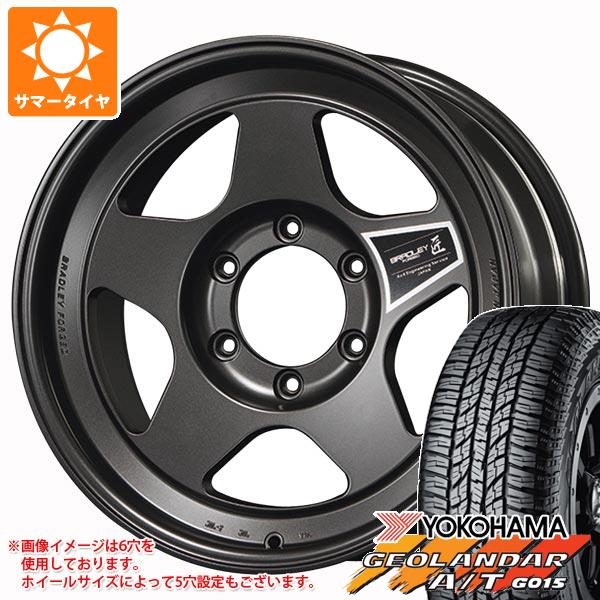 【タイヤ交換対象】サマータイヤ 255/70R16 109T ヨコハマ ジオランダー A/T G015 アウトラインホワイトレター ブラッドレー フォージド タクミ 8.0-16 タイヤホイール4本セット