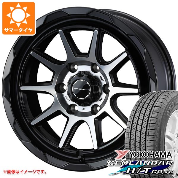【タイヤ交換対象】トヨタ ランドクルーザー250用 サマータイヤ ヨコハマ ジオランダー H/T G056 P265/65R18 112T ブラックレター マッドヴァンス06 8.5-18 タイヤホイール4本セット 111,051円