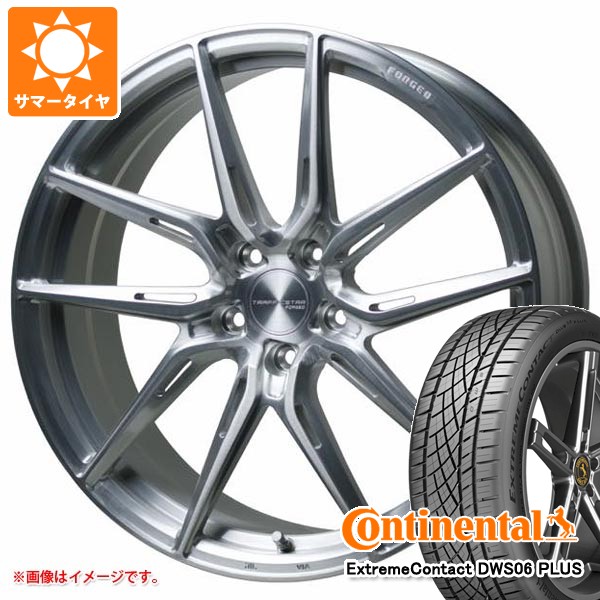 【タイヤ交換対象】サマータイヤ 245/40R19 98Y XL コンチネンタル エクストリームコンタクト DWS06 プラス トラフィックスター フォージド TSF-02 8.0-19 タイヤホイール4本セット