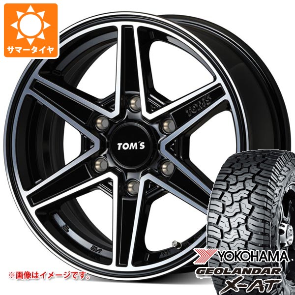 【タイヤ交換対象】トヨタ ハイエース 200系用 2026年製 サマータイヤ ヨコハマ ジオランダー X-AT G016 LT215/70R16 100/97Q ブラックレター トムス TWC01 6.5-16 タイヤホイール4本セット|タイヤ1番OFF-ROAD