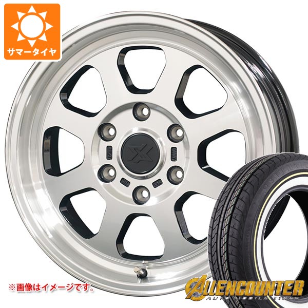 【タイヤ交換対象】トヨタ ハイエース 200系用 サマータイヤ オーレンカウンター クラシックオーバル 215/65R16C 109/107T ホワイト/イエローリボン コスミック クロスブラッド XB02 6.5-16 タイヤホイール4本セット
