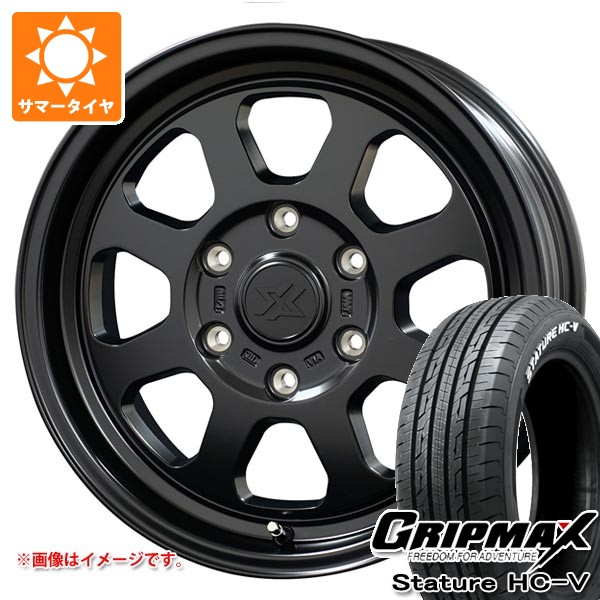 【タイヤ交換対象】トヨタ ハイエース 200系用 サマータイヤ グリップマックス スタチャー HC-V 215/65R16C 109/107S ホワイトレター コスミック クロスブラッド XB02 6.5-16 タイヤホイール4本セット