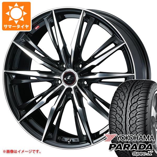 【タイヤ交換対象】サマータイヤ 235/60R18 103V ヨコハマ パラダ スペック-X PA02 レオニス GX 8.0-18 タイヤホイール4本セット