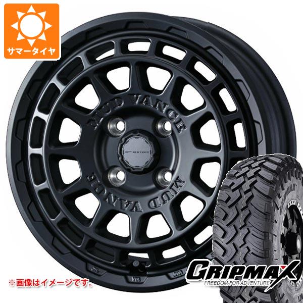 【タイヤ交換対象】トヨタ サクシード プロボックス 160系用 サマータイヤ グリップマックス マッドレイジ M/T 195R14C 106/104Q ホワイトレター マッドヴァンスX タイプF 5.0-14 タイヤホイール4本セット