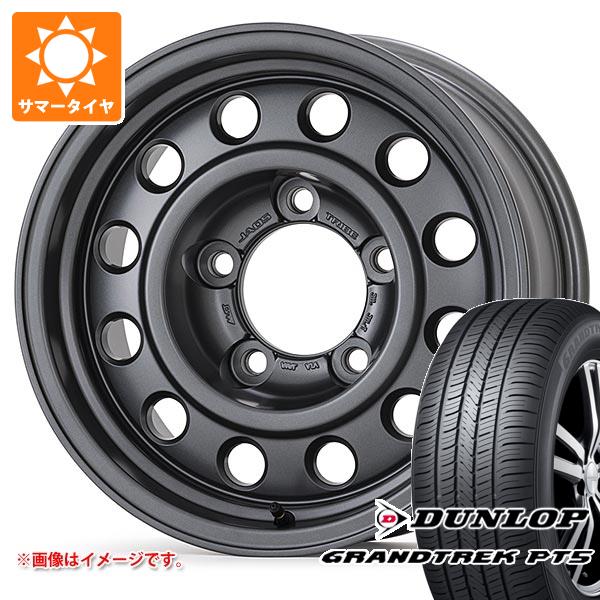 【タイヤ交換対象】5本セット トヨタ ランドクルーザー70 GRJ76K用 サマータイヤ ダンロップ グラントレック PT5 265/70R16 112H ジャオス トライブ 8.0-16 タイヤホイール5本セット