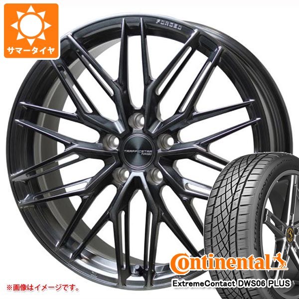 【タイヤ交換対象】サマータイヤ 245/40R19 98Y XL コンチネンタル エクストリームコンタクト DWS06 プラス トラフィックスター フォージド TSF-03 8.0-19 タイヤホイール4本セット