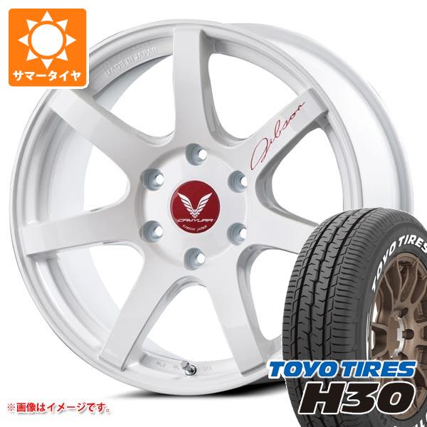 【タイヤ交換対象】トヨタ ハイエース 200系用 サマータイヤ トーヨー H30 215/65R16C 109/107R ホワイトレター ギブソン カミュラ 6.5-16 タイヤホイール4本セット