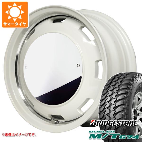 【タイヤ交換対象】スズキ ジムニーノマド JC74W用 サマータイヤ ブリヂストン デューラー M/T674 185/85R16 105/103L LT ブラックレター ガルシア シスコムーン 6.0-16 タイヤホイール4本セット