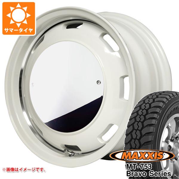 【タイヤ交換対象】サマータイヤ 185R14 102/100Q 8PR マキシス MT-753 ブラボーシリーズ ブラックサイドウォール ガルシア シスコムーン 4.5-14 タイヤホイール4本セット