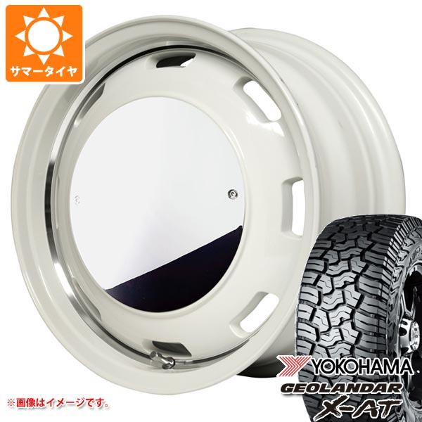【タイヤ交換対象】5本セット スズキ ジムニーノマド JC74W用 サマータイヤ ヨコハマ ジオランダー X-AT G016 LT225/75R16 103/100Q アウトラインホワイトレター ガルシア シスコムーン 6.0-16 タイヤホイール5本セット