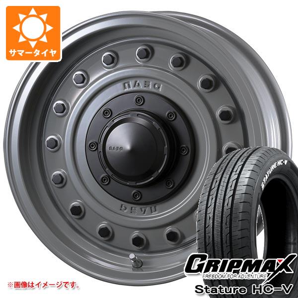 【タイヤ交換対象】ハイエース 200系用 サマータイヤ グリップマックス スタチャー HC-V 215/65R16C 109/107S ホワイトレター クリムソン ディーン コロラド 6.5-16 タイヤホイール4本セット 106,040円
