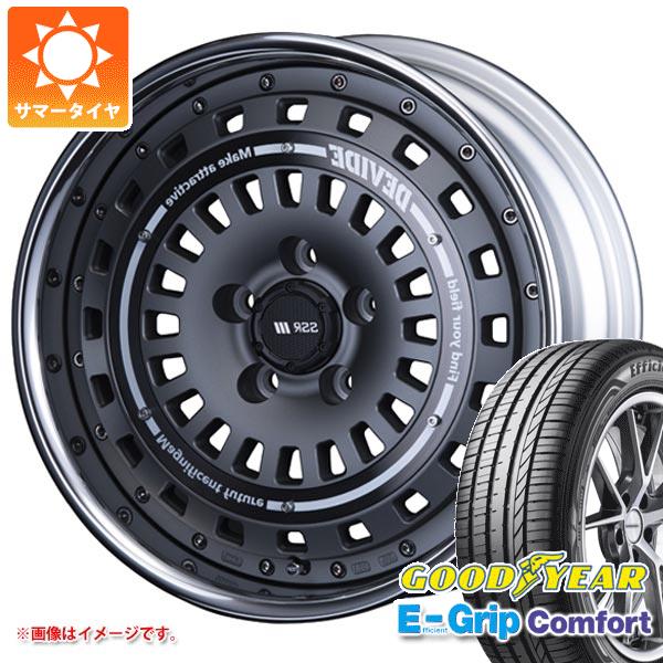 【タイヤ交換対象】サマータイヤ 225/55R17 97W グッドイヤー エフィシエントグリップコンフォート SSR ディバイド クロスバッハ 7.5-17 タイヤホイール4本セット