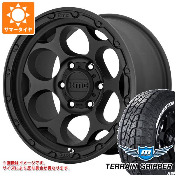 【タイヤ交換対象】5本セット ジープ ラングラー JK/JL系用 サマータイヤ モンスタ テレーングリッパー LT285/70R17 121/118R ホワイトレター KMC KM541 ダーティーハリー タイヤホイール5本セット 165,438円
