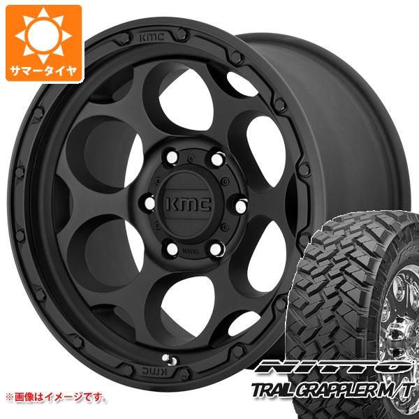 【タイヤ交換対象】サマータイヤ 265/70R17 121/118Q ニットー トレイルグラップラー M/T KMC KM541 ダーティーハリー 8.5-17 タイヤホイール4本セット