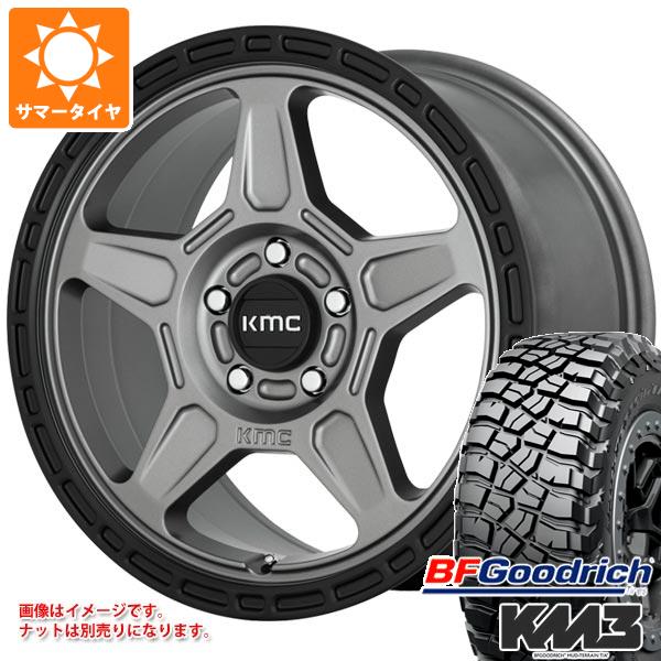 【タイヤ交換対象】5本セット ジープ ラングラー JK/JL系用 サマータイヤ BFグッドリッチ マッドテレーンT/A KM3 35x12.50R17LT 121Q KMC KM721 アルパイン タイヤホイール5本セット