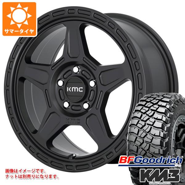 【タイヤ交換対象】ジープ ラングラー JK/JL系用 サマータイヤ BFグッドリッチ マッドテレーンT/A KM3 33x12.50R17LT 120Q KMC KM721 アルパイン タイヤホイール4本セット｜タイヤ1番OFF-ROAD
