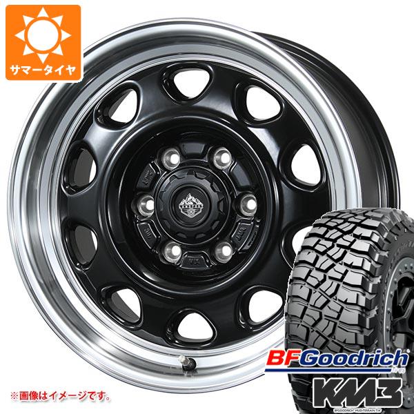 【タイヤ交換対象】FJクルーザー 10系用 サマータイヤ BFグッドリッチ マッドテレーンT/A KM3 LT265/70R17 121/118Q ランドフット SWZ 8.0-17 タイヤホイール4本セット