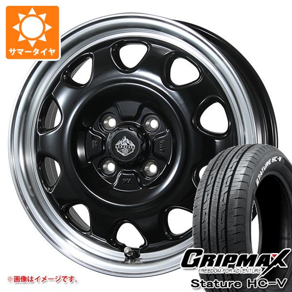 【タイヤ交換対象】ライズ用 サマータイヤ グリップマックス スタチャー HC-V 215/65R16C 109/107S ホワイトレター ランドフット SWZ 6.0-16 タイヤホイール4本セット