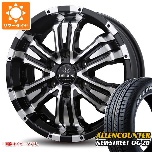 【タイヤ交換対象】NV350キャラバン E26用 サマータイヤ オーレンカウンター ニューストリート OG-20 215/60R17C 109/107T ホワイトレター バドックス ロクサーニ バトルシップ2 6.5-17 タイヤホイール4本セット