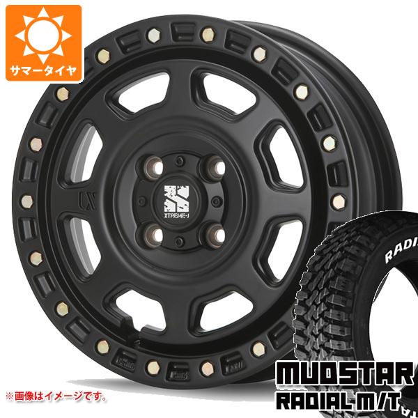 【タイヤ交換対象】ミツビシ デリカミニ B30系用 サマータイヤ マッドスター ラジアル M/T 165/65R14 79S ホワイトレター MLJ エクストリームJ XJ07 4.5-14 タイヤホイール4本セット