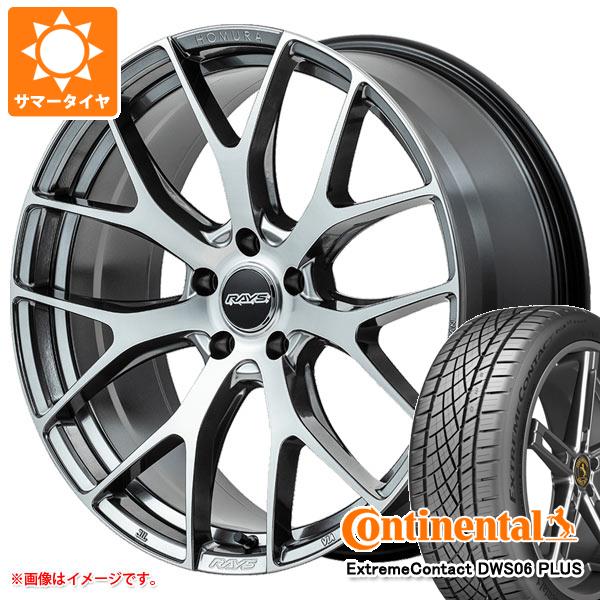 【タイヤ交換対象】サマータイヤ 245/45R19 98Y コンチネンタル エクストリームコンタクト DWS06 プラス レイズ ホムラ 2x7FT 8.5-19 タイヤホイール4本セット