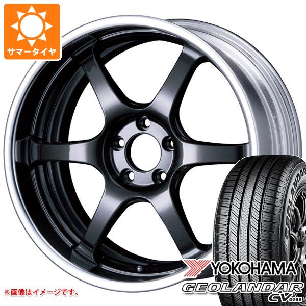 【タイヤ交換対象】サマータイヤ 235/55R20 102V ヨコハマ ジオランダー CV G058 SSR ライナー タイプ6R 8.5-20 タイヤホイール4本セット