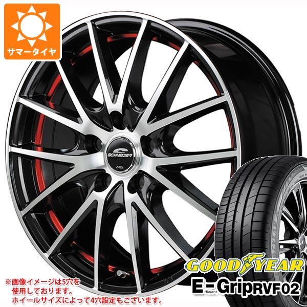 【タイヤ交換対象】サマータイヤ 155/65R14 75H グッドイヤー エフィシエントグリップ RVF02 MIDホイールズ RX27 4.5-14 タイヤホイール4本セット