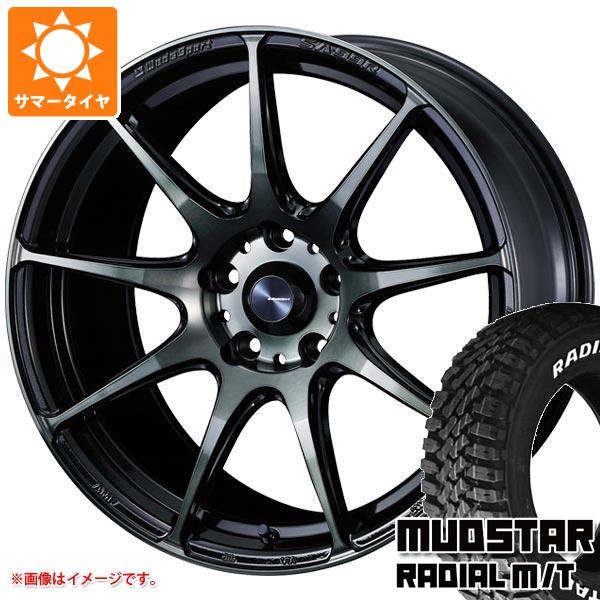 【タイヤ交換対象】サマータイヤ 165/65R15 81S マッドスター ラジアル M/T ホワイトレター ウェッズスポーツ SA-99R 5.0-15 タイヤホイール4本セット