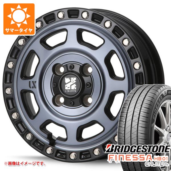 【タイヤ交換対象】2026年製 サマータイヤ 165/55R15 75V ブリヂストン フィネッサ HB01 MLJ エクストリームJ XJ07 4.5-15 タイヤホイール4本セット