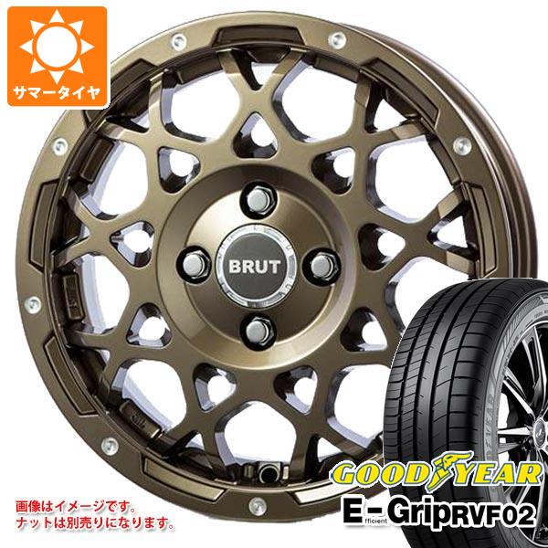 【タイヤ交換対象】サマータイヤ 165/65R14 79H グッドイヤー エフィシエントグリップ RVF02 ブルート BR-55 5.0-14 タイヤホイール4本セット|タイヤ1番OFF-ROAD