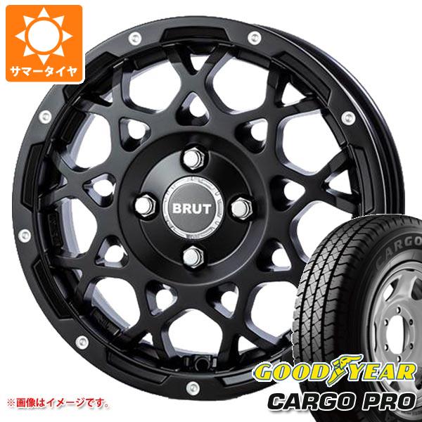 【タイヤ交換対象】サクシード プロボックス 160系用 サマータイヤ グッドイヤー カーゴ プロ 155/80R14 88/86N ブルート BR-55 5.0-14 タイヤホイール4本セット