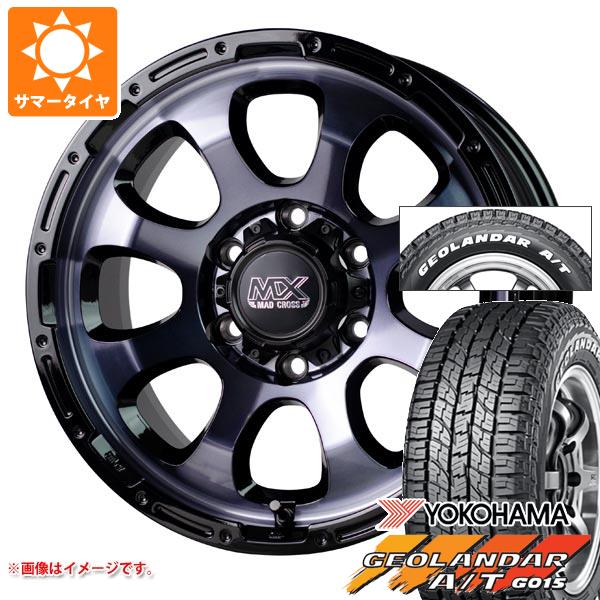 【タイヤ交換対象】ハイエース 200系用 2026年製 サマータイヤ ヨコハマ ジオランダー A/T G015 215/65R16C 109/107S ホワイトレター マッドクロスグレイス 6.5-16 タイヤホイール4本セット
