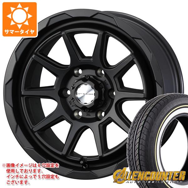 【タイヤ交換対象】T31エクストレイル用 サマータイヤ オーレンカウンター クラシックオーバル 215/65R16C 109/107T ホワイト/イエローリボン マッドヴァンス06 7.0-16 タイヤホイール4本セット