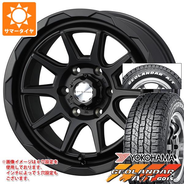【タイヤ交換対象】T31エクストレイル用 2026年製 サマータイヤ ヨコハマ ジオランダー A/T G015 215/65R16C 109/107S ホワイトレター マッドヴァンス06 7.0-16 タイヤホイール4本セット