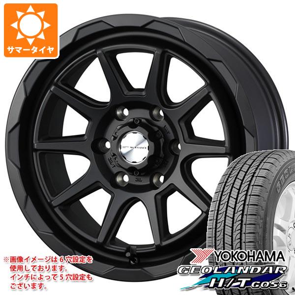 【タイヤ交換対象】トヨタ ランドクルーザー250用 サマータイヤ ヨコハマ ジオランダー H/T G056 P265/65R18 112T ブラックレター マッドヴァンス06 8.5-18 タイヤホイール4本セット