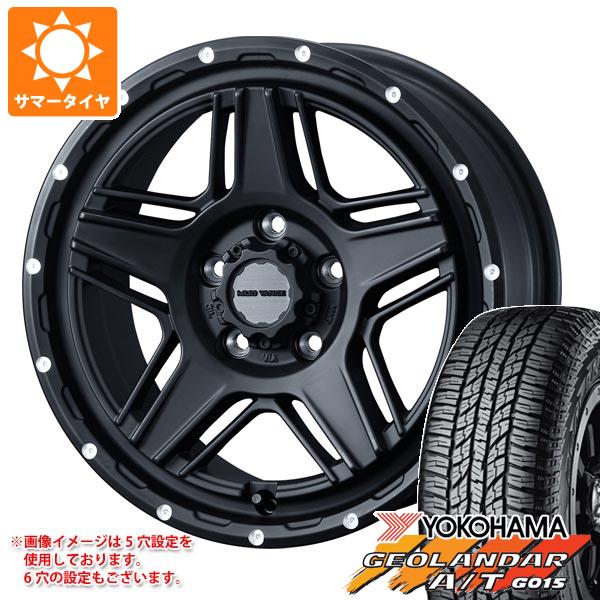 【タイヤ交換対象】デリカD:5用 サマータイヤ ヨコハマ ジオランダー A/T G015 P245/70R16 106T アウトラインホワイトレター マッドヴァンス07 7.0-16 タイヤホイール4本セット