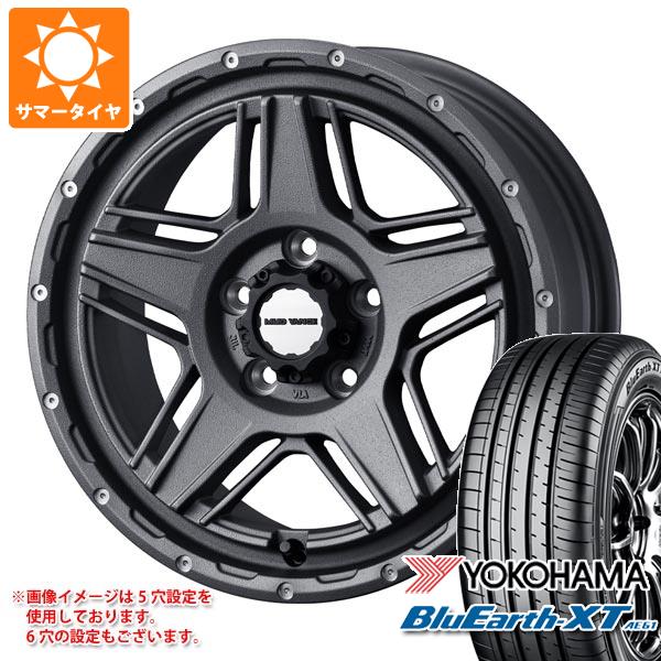 【タイヤ交換対象】サマータイヤ 215/60R16 95V ヨコハマ ブルーアースXT AE61 マッドヴァンス07 7.0-16 タイヤホイール4本セット